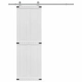 Barn Door Corona White 70 x 210 cm Solid Pine Wood 42021201