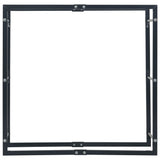 Firewood Rack Black 100x25x100 cm Steel 286288