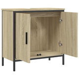Bathroom Sink Cabinet Sonoma Oak 60x30x60 cm Engineered Wood 842447