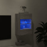 TV Wall Cabinet with LED Lights Grey Sonoma 40x30x60.5 cm 837088