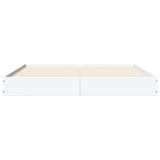 Bed Frame without Mattress White 140x200 cm Engineered Wood 842021