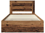 Bed Frame with Headboard Old Wood 90 x 190 cm Solid Pine Wood 3410134