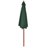 ZNTS Garden Parasol Green 258 cm 40436