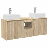 Bathroom Cabinet Set 3 pcs Sonoma Oak 49.5 x 41 x 62.5 cm 3405649