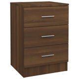 ZNTS Bedside Cabinet Brown Oak 38x35x56 cm Engineered Wood 815325