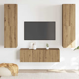 Wall Mounted TV cabinets 3 pcs Artisan Oak Engineered Wood 3328966