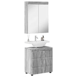 Bathroom Furniture Set TULUM 2 pcs Grey Sonoma 60 x 34 x 63 cm 3398020