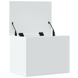 Storage Box White 60x42x46 cm Engineered Wood 840653