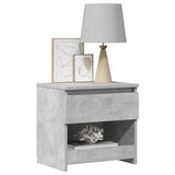 Bedside Cabinets 2 pcs Concrete Grey 40x30x39 cm Engineered Wood 803452