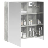Bathroom Mirror Cabinet Concrete Grey 63.5 x 15.5 x 70 cm 889242