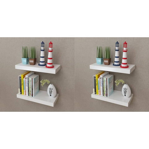 Wall Shelves 4 pcs White 40 cm 275996