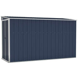 Garden Shed Anthracite Galvanised steel, metal Medium Garden Shed 316227