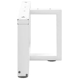 Coffee Table Legs T-Shaped 2 pcs White 60x25x cm Steel 4013013