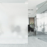 Window Films 4 pcs Frosted Stripes Pattern PVC 3208976