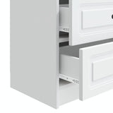 Bedside Cabinet White 62 x 34.5 x 44.5 cm Engineered Wood 895695