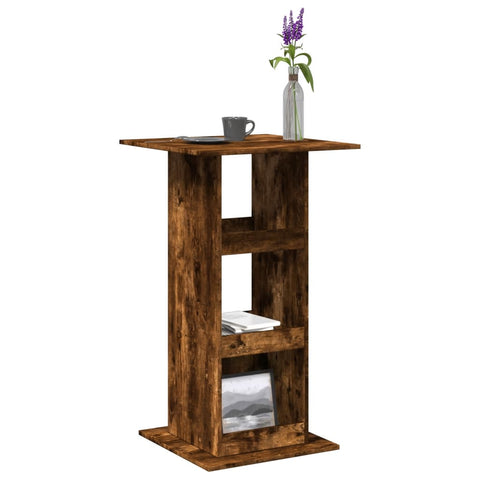 ZNTS Bar Table with Storage Smoked Oak 60x60x102 cm Engineered Wood 854332