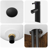 Bathroom Furniture Set 3 pcs Smoked Oak 33 x 34.5 x 160 cm 3406088