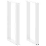Bar Table Legs U-Shaped 2 pcs White 50x cm Steel 4013221