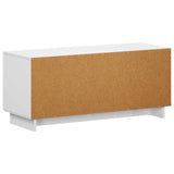 TV Stand 90 x 34.5 x 40 cm High Gloss White Engineered Wood 8011481