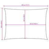 ZNTS Sunshade Sail Oxford Fabric Rectangular 2.5x4.5 m Orange 135703