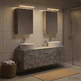 Bathroom Furniture Set 5 pcs Concrete Grey 3406874