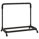 Folding Guitar Stand with 5 Sections Black 74x41x66 cm Steel 70174