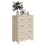 Sideboard HAMAR Honey Brown 79x40x103.5 cm Solid Wood Pine 340424