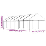 Gazebo with Roof White 13.38x4.08x3.22 m Polyethylene 3155514