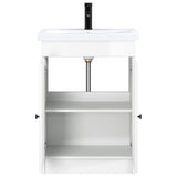Bathroom Furniture Set High Gloss White 56 x 37.5 x 81 cm 3404188
