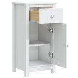 Bathroom Cabinet BERG White 40x34x80 cm Solid Wood Pine 358540