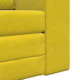 Sofa Bed Yellow 98 x 71 x 83 cm Velvet 4106671
