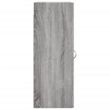 Wall Mounted Cabinet Grey Sonoma 34.5x34x90 cm Engineered Wood 830482