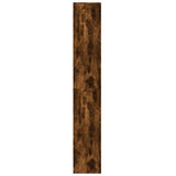 Highboard with LED Smoked Oak 69x32.5x200 cm Engineered Wood 3307909