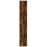 Highboard with LED Smoked Oak 69x32.5x200 cm Engineered Wood 3307909