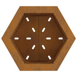Smokeless Fire Pit Brown 48 x 48 x 51 cm Weathering Steel 858983