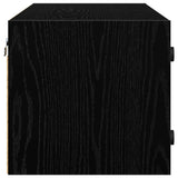 Wall Cabinet Black Oak 102 x 37 x 35 cm Engineered Wood 882921