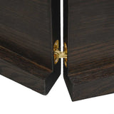 Table Top Dark Brown 180x60x cm Treated Solid Wood Live Edge 364044