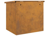 Parcel Drop Box Rusty 47.5 x 38 x 59 cm Weathering Steel 874946