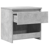 ZNTS Bedside Cabinets 2 pcs Concrete Grey 40x30x39 cm Engineered Wood 803452
