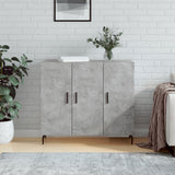 Sideboard Concrete Grey 90x34x80 cm Engineered Wood 828128