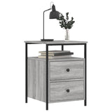 ZNTS Bedside Cabinet Grey Sonoma 44x45x60 cm Engineered Wood 826009