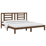 Bed Frame without Mattress Honey Brown 200x200 cm Solid Wood Pine 3104371
