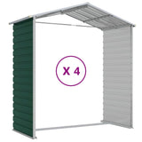 Garden Shed Green 191x385x198 cm Galvanised Steel 3188234