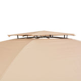 Garden Marquee Pavilion Tent with Curtains Hexagonal 360x265 cm 43166