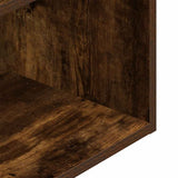 ZNTS Bedside Cabinets with Drawer 2 pcs Smoked Oak 35x34x66.5 cm 858722