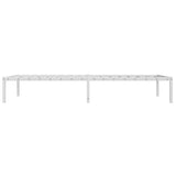 Metal Bed Frame without Mattress White 100x200cm 373668