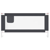 Toddler Safety Bed Rail Dark Grey 180x25 cm Fabric 10231