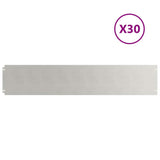 Lawn Edgings 30 pcs 20x103 cm Stainless Steel 860164