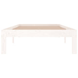 Bed Frame without Mattress White 90x190cm Single 810331