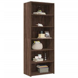 Highboard Brown Oak 70x41x185 cm Engineered Wood 3281693